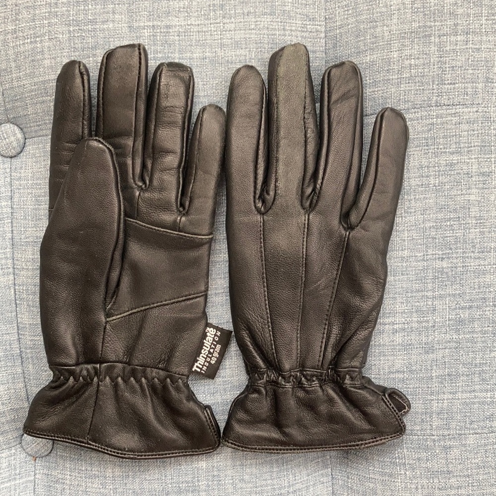 Thinsulate genuine leather gloves size L/XL